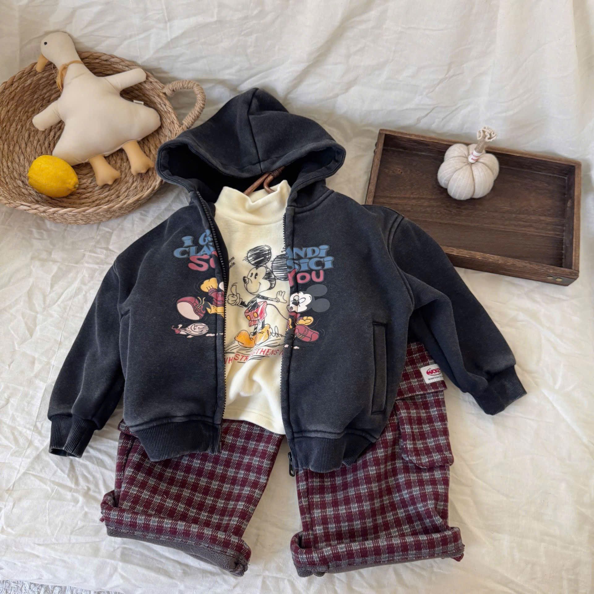 Áo khoác Hoodie Mickey cho bé trai