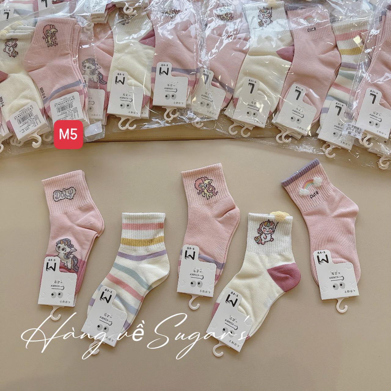 Set tất 5 đôi hoạt hình cho bé yêu