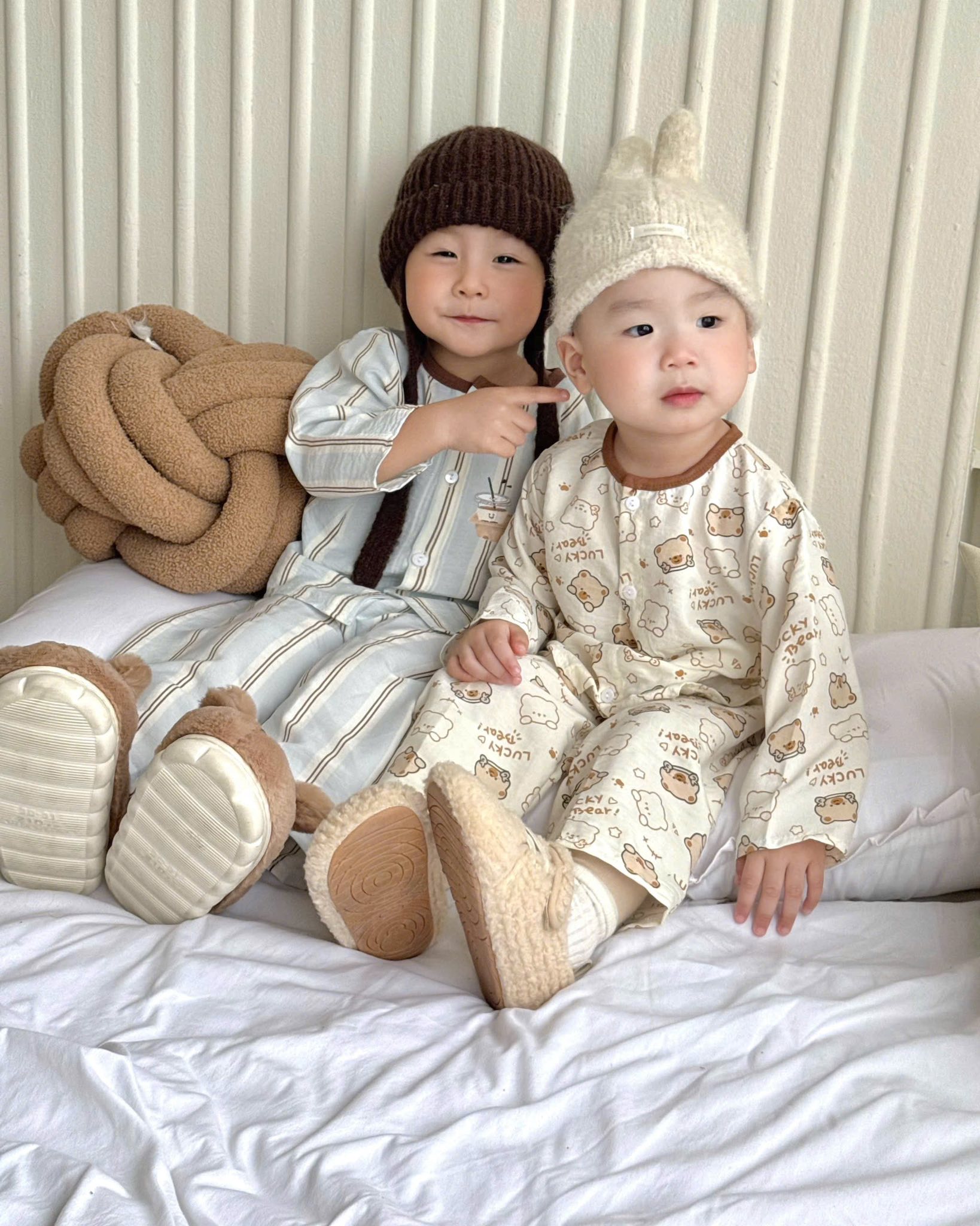 Combo 2 bộ ngủ pijama cute cho bé trai, bé gái