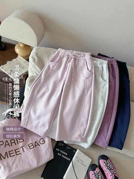 Quần nỉ suông siêu đẹp cho bé gái