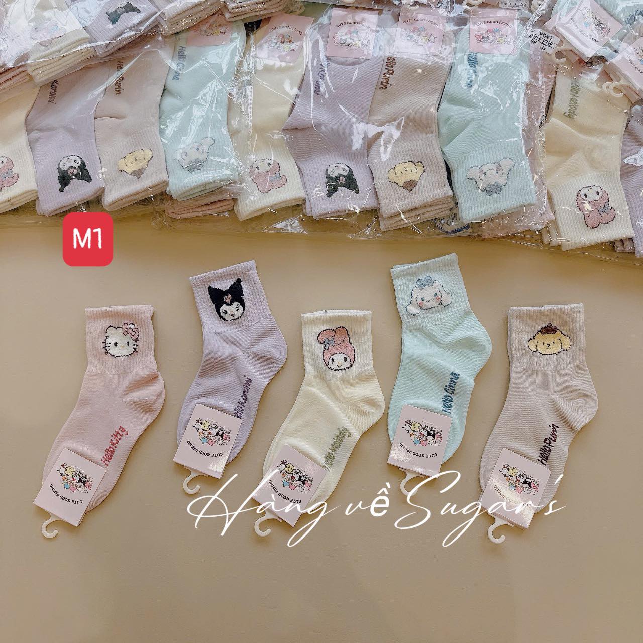 Set tất 5 đôi hoạt hình cho bé yêu