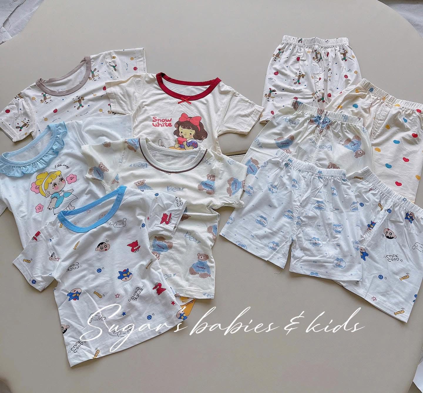 Bộ ngủ thun lạnh ngắn tay best choice cho bé trai, bé gái