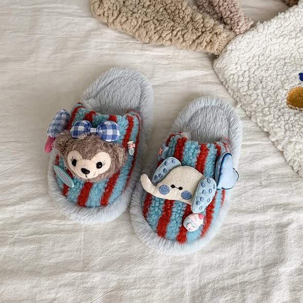 Dép lông cute cho bé trai- bé gái