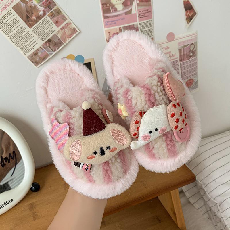 Dép lông cute cho bé trai- bé gái