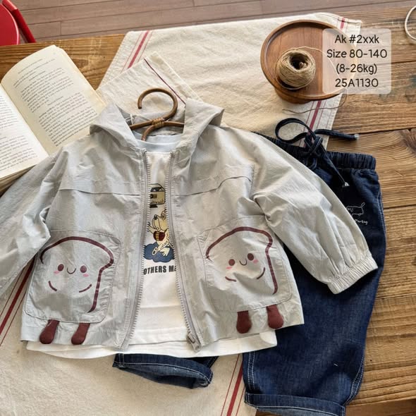 Áo khoác hình thú cute cho bé trai, bé gái