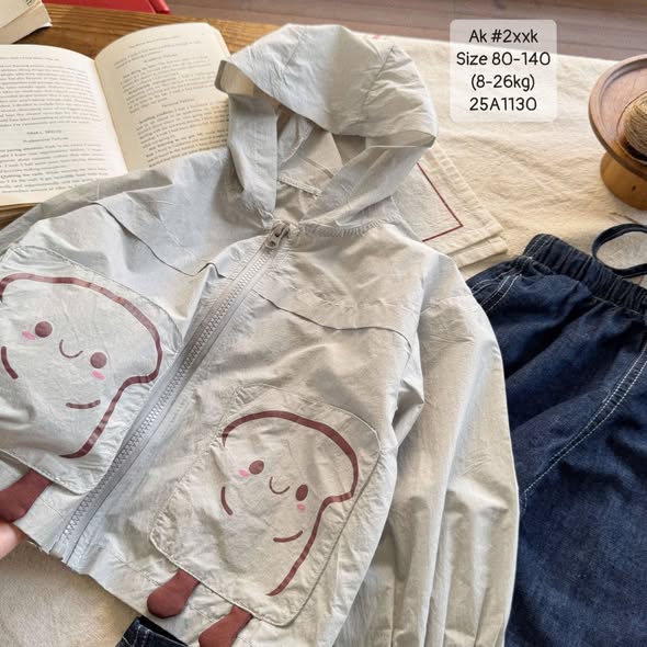 Áo khoác hình thú cute cho bé trai, bé gái