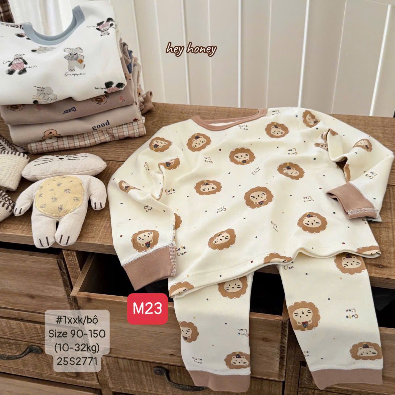 Hey 843 bộ gủ dt day sư tử cute lion Ke 90-150