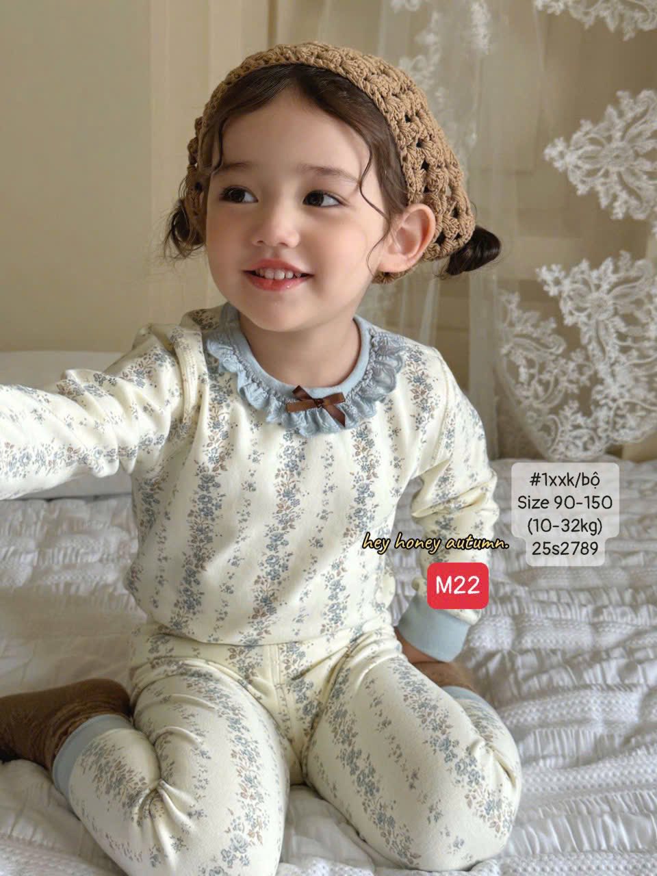 Bộ ngủ chính hãng cho bé gái