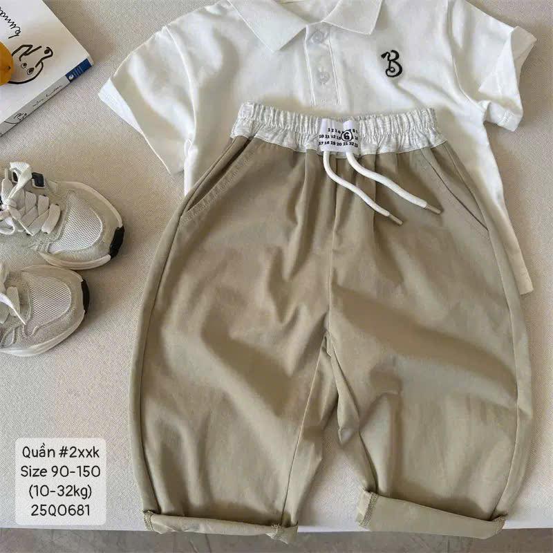 Quần baggy basic cho bé trai