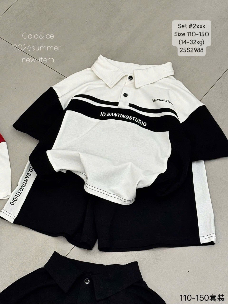 Set đùi polo dzé dze cho bé trai