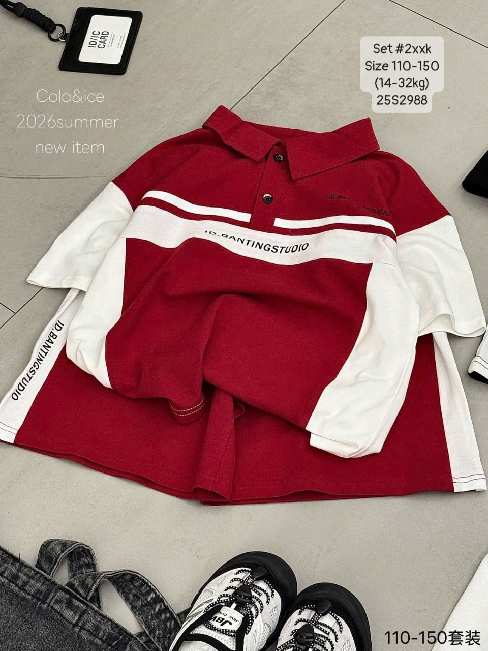 Set đùi polo dzé dze cho bé trai