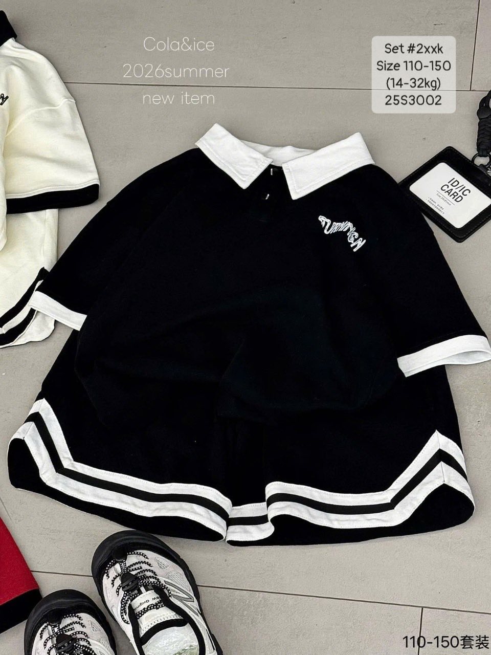 Set polo size ĐẠI chữ loang cho bé trai