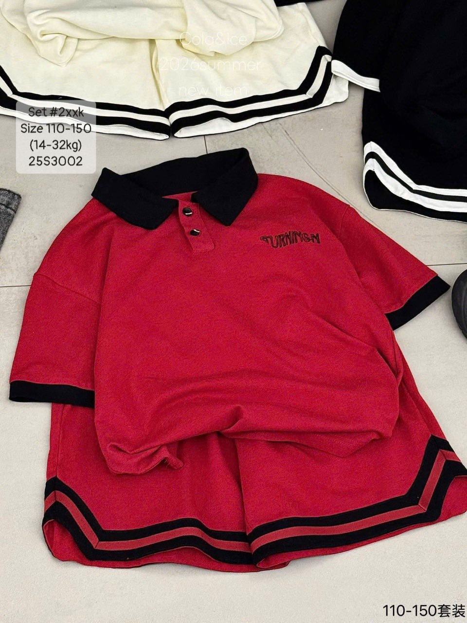 Set polo size ĐẠI chữ loang cho bé trai