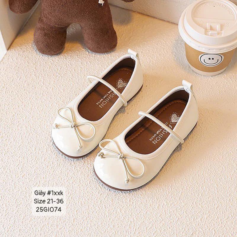 Giày búp bê đính nơ siêu cưng