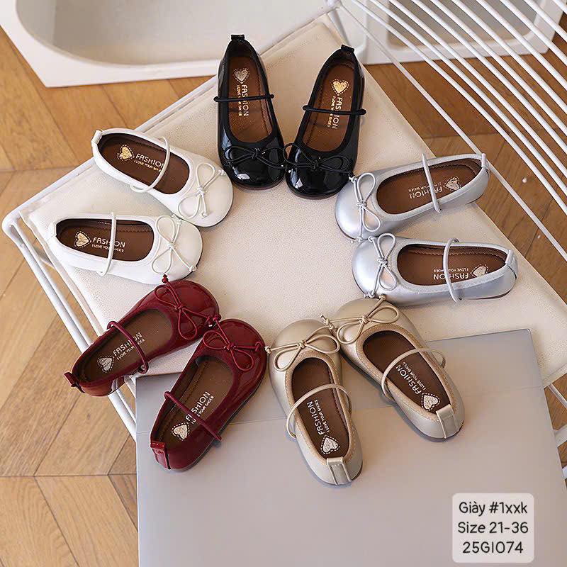 Giày búp bê đính nơ siêu cưng