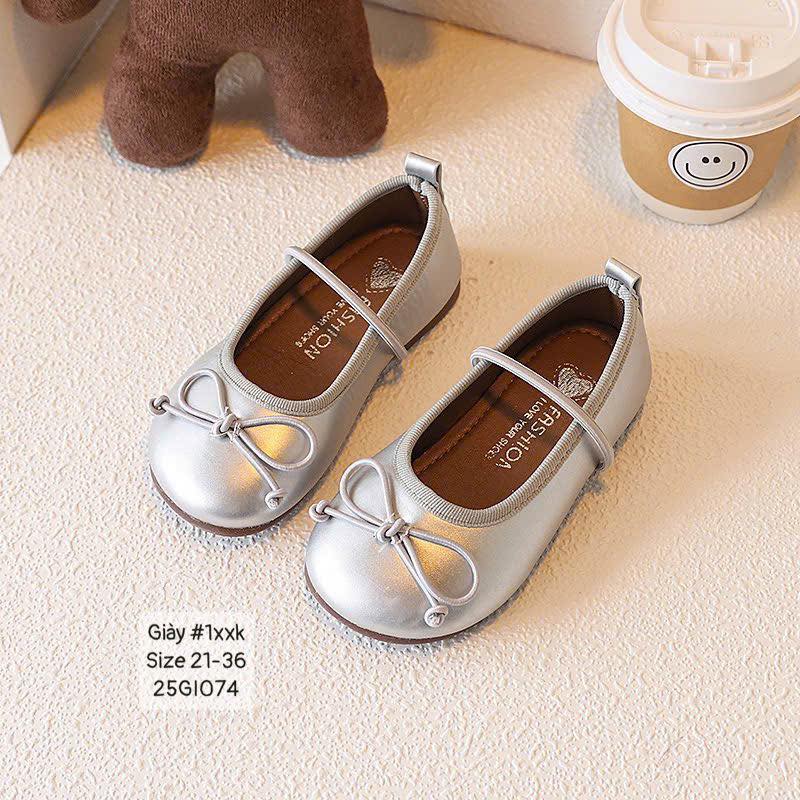 Giày búp bê đính nơ siêu cưng