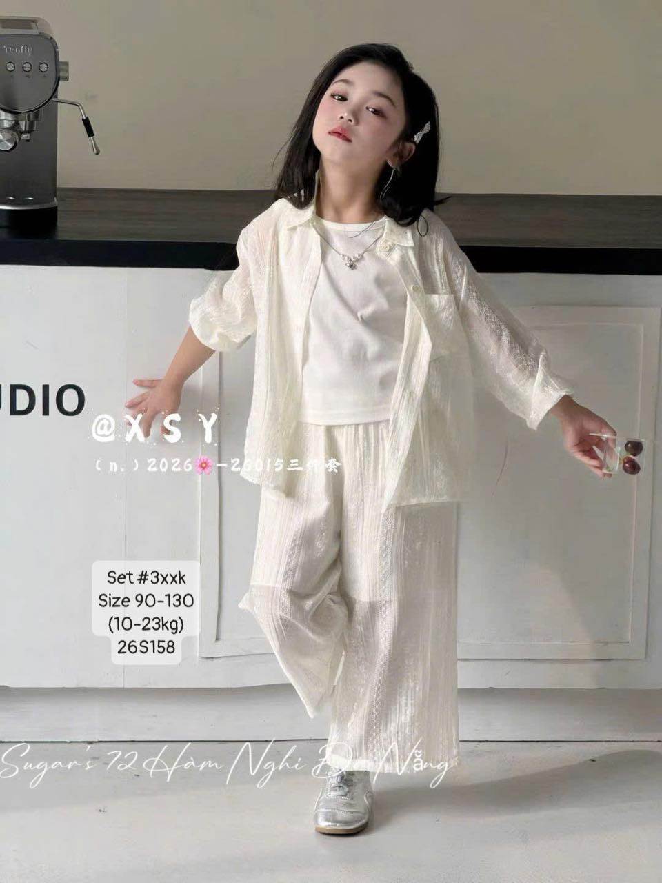 Set 3 chi tiết tone màu nhẹ nhàng cho bé gái