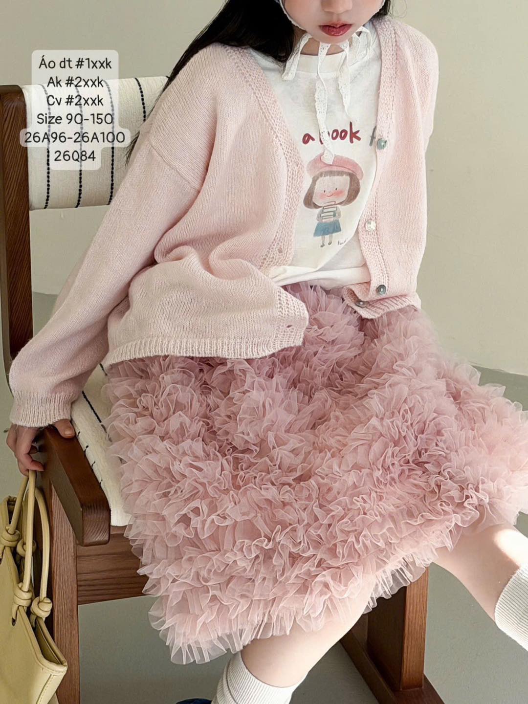 Chân váy tutu hồng ngọt ngào