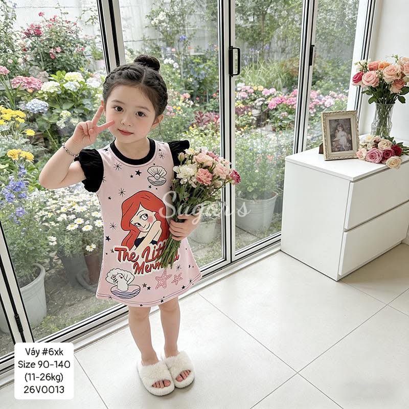 Váy thun sát nách hoạt hình đáng yêu bé gái