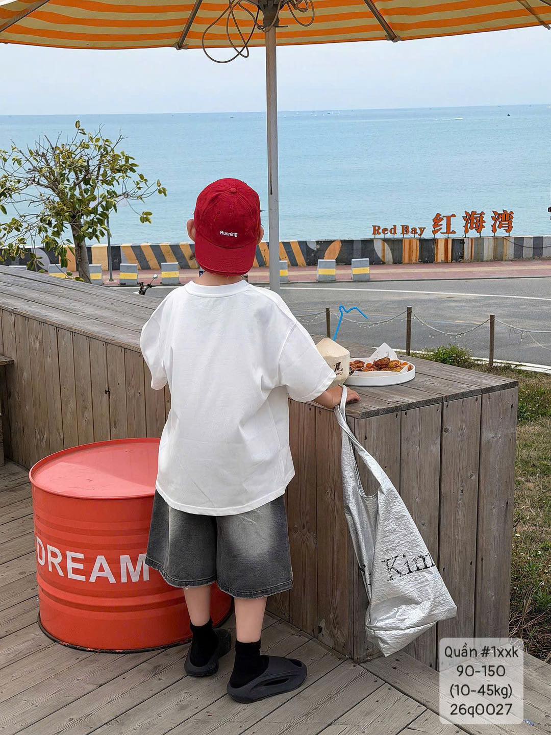 Quần jeans gối bạc màu siêu cho ngầu bé trai