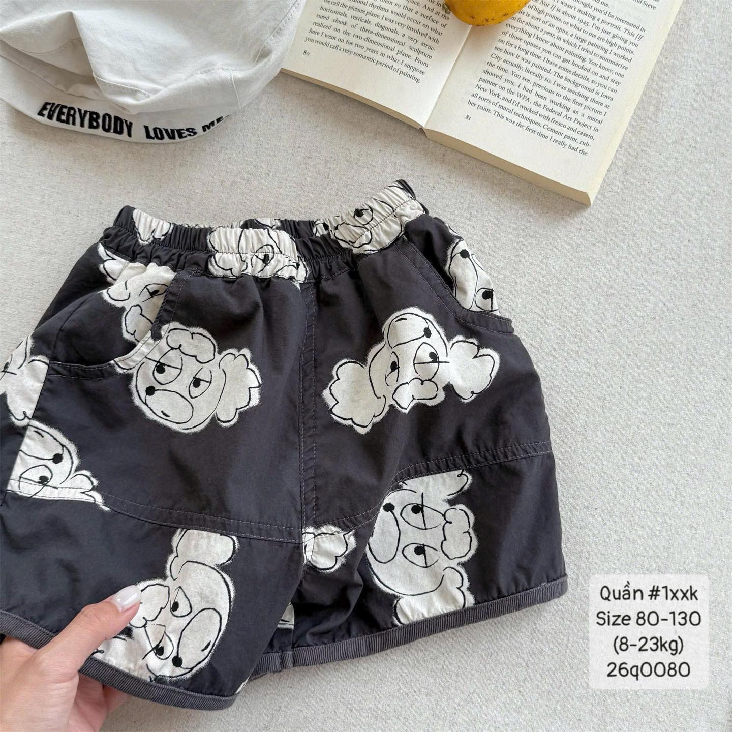 Quần short đùi họa tiết cute cho bé