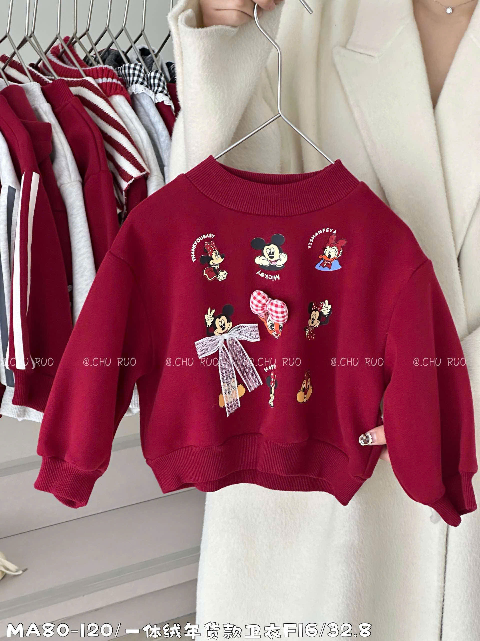 Áo nỉ Mickey siêu cưng cho bé gái