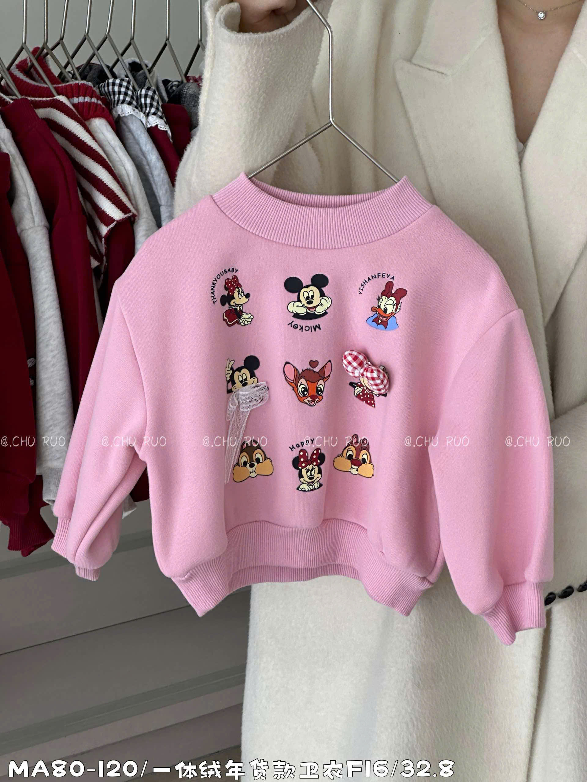 Áo nỉ Mickey siêu cưng cho bé gái
