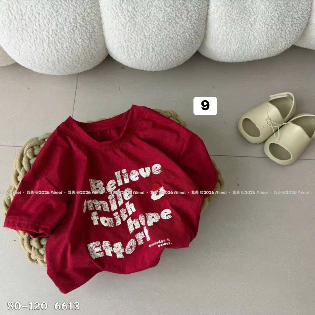 Áo thun đỏ diện Tết cho bé trai- bé gái