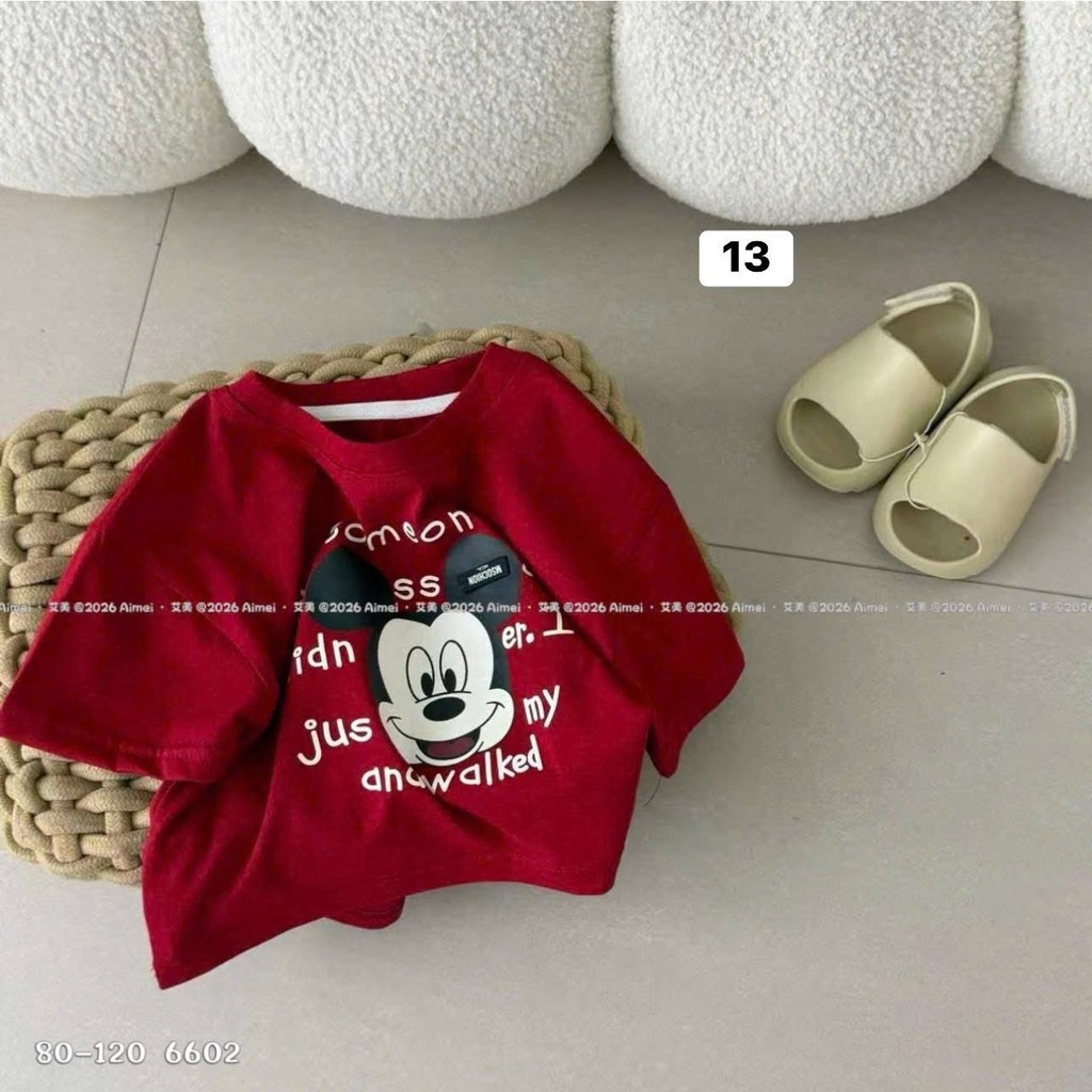 Áo thun đỏ diện Tết cho bé trai- bé gái