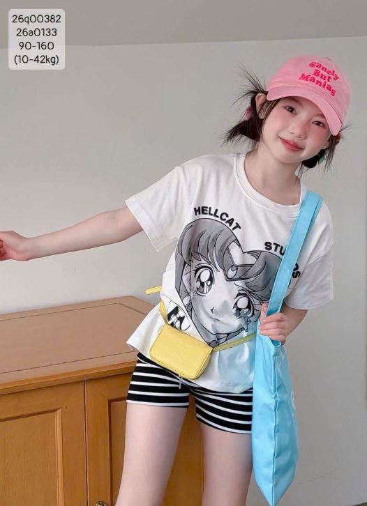 Quần leggings đùi kẻ ngang siêu cưng cho bé gái