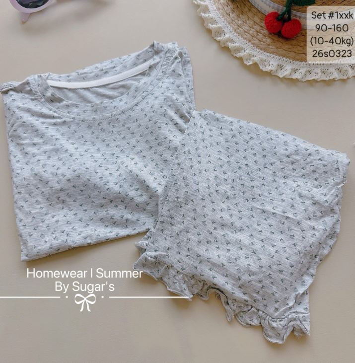 Set ngủ lửng bèo hoa nhí siêu xinh cho bé gái