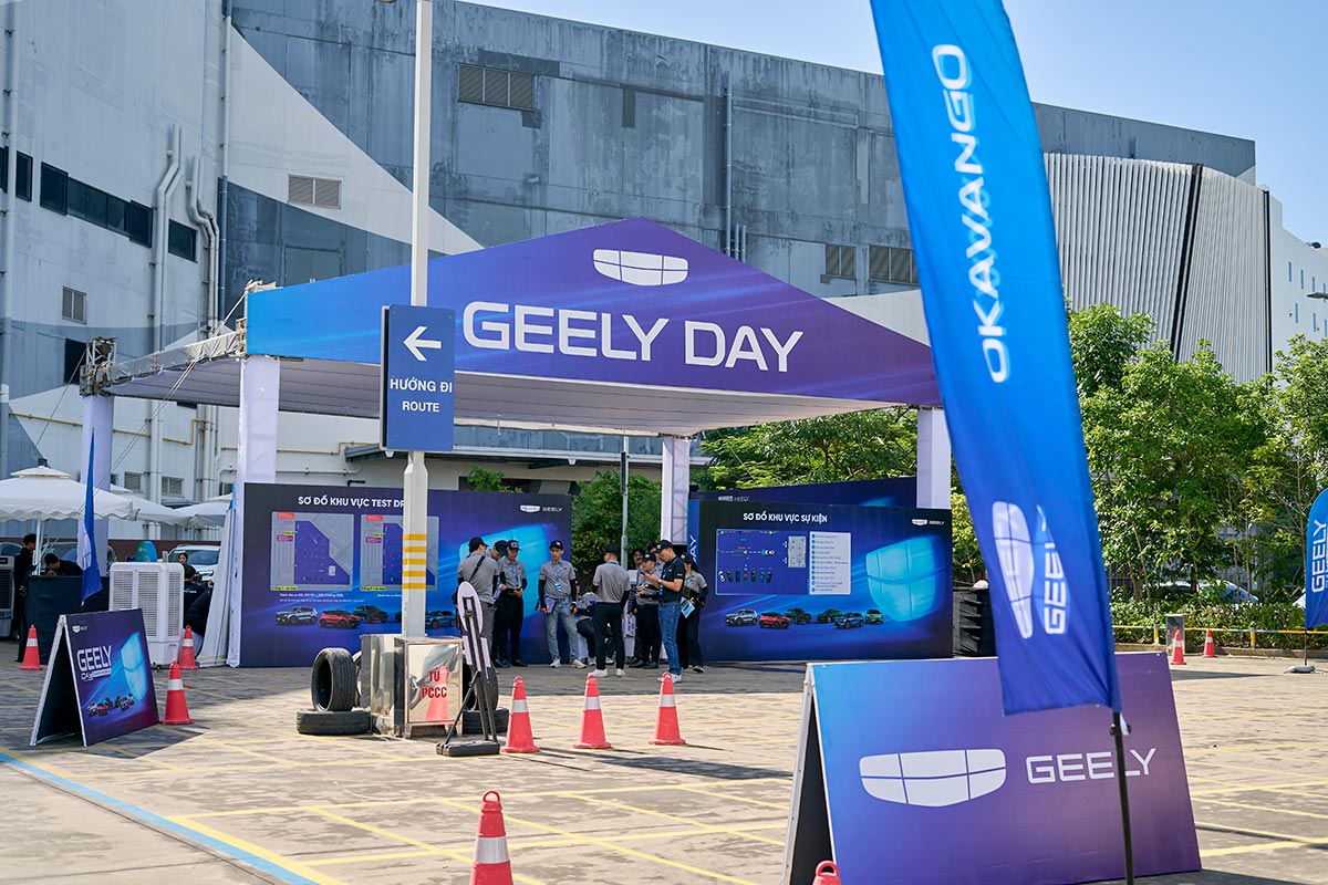Dự án Geely Day 2026 Mega Test Drive Hải Phòng | Thi Công Backdrop