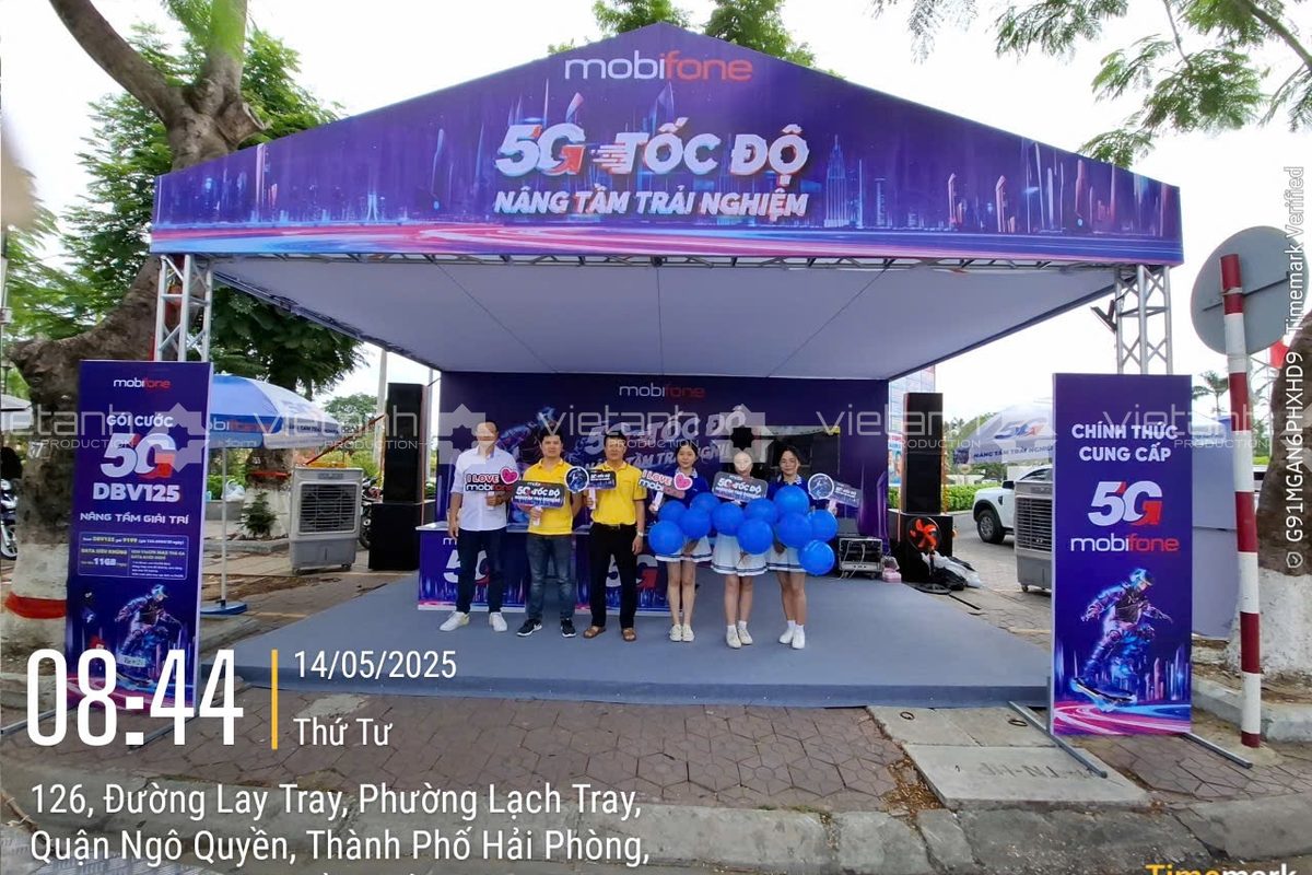Nhân sự activation MobiFone 5G tại Hải Phòng
