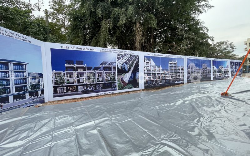 Bảng thiết kế mẫu điển hình của khu tái định cư 226 Lê Lai