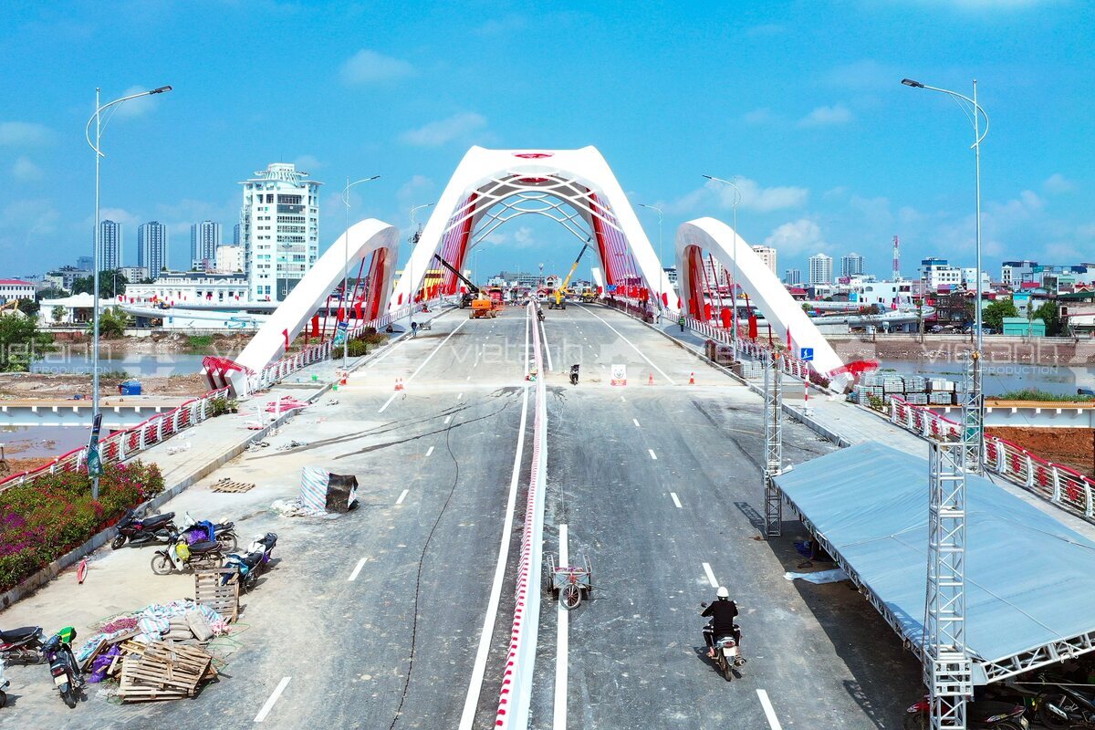 Công trình Cầu Rào 1 trước lễ khánh thành tại Hải Phòng