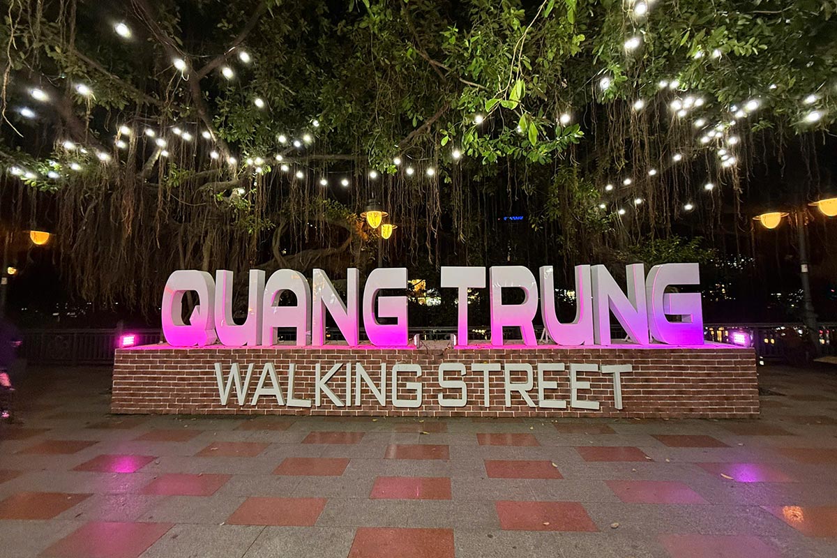 Hệ thống chiếu sáng kiến trúc nghệ thuật ban đêm tại cụm chữ nổi phố đi bộ Hải Phòng
