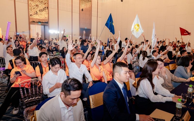 Khách mời tham gia hoạt động tại sự kiện doanh nghiệp ở Pandora Center Hải Phòng