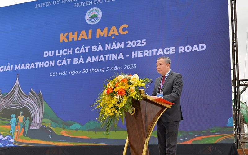 Phát biểu khai mạc du lịch Cát Bà và Giải Marathon Cát Bà Amatina 2025