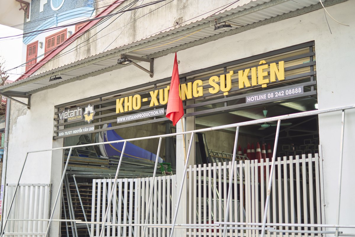 Kho xưởng sự kiện Viet Anh Production tại 75/571 Nguyễn Văn Linh Hải Phòng