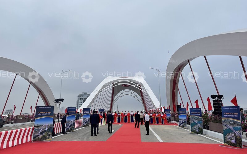 Không gian Lễ thông xe kỹ thuật Cầu Rào 1 tại Hải Phòng