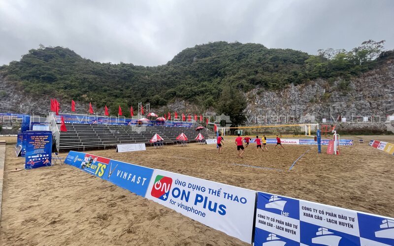 Không gian vận hành Giải bóng chuyền bãi biển quốc gia 2023 tại Cát Bà