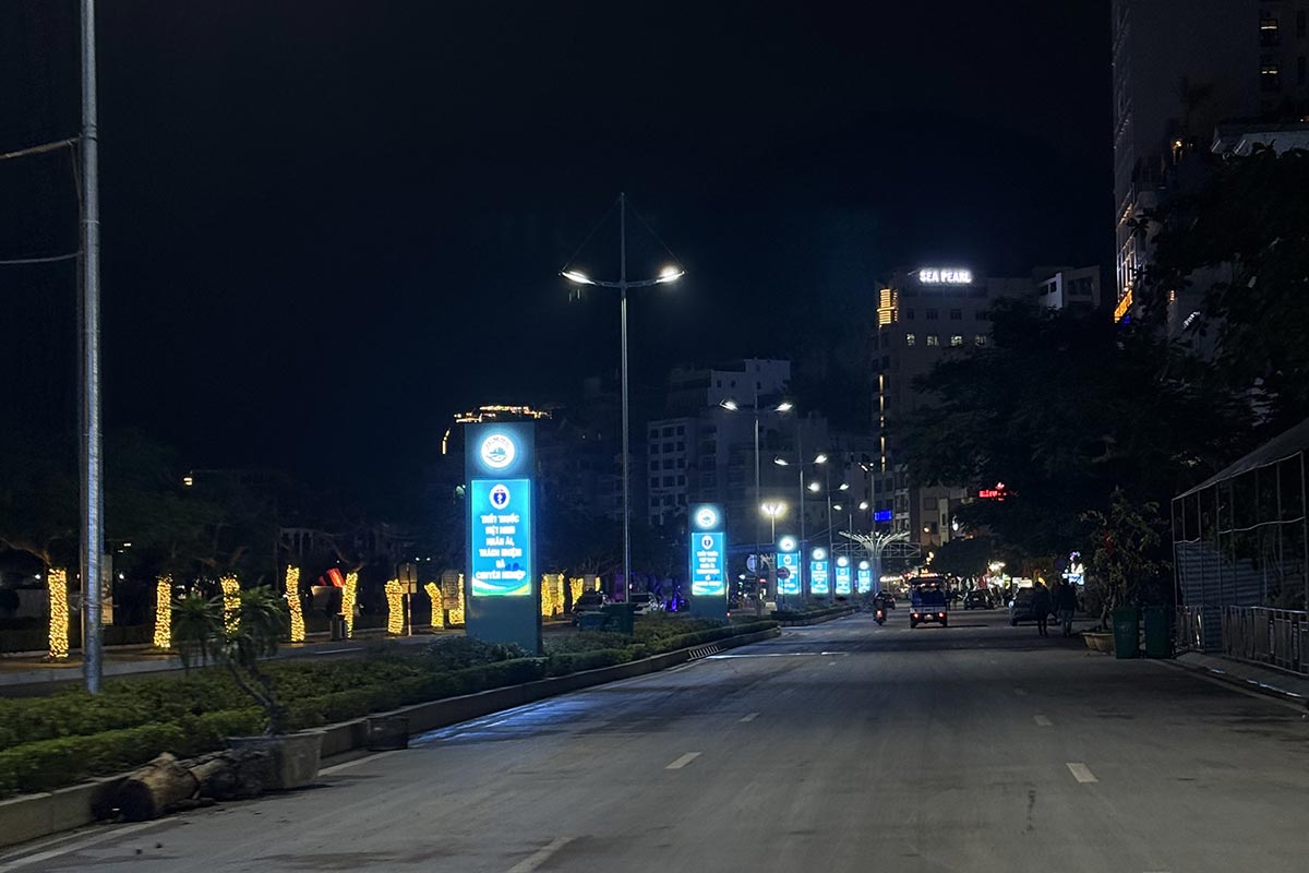 Màn hình LED dải trung tâm Cát Bà Hải Phòng