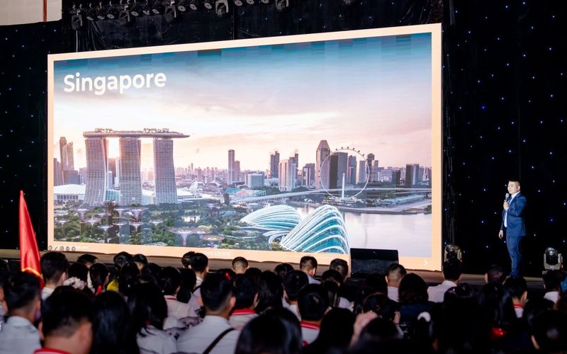 Màn hình LED khổ lớn phục vụ nội dung trình chiếu hội nghị tại Pandora Center Hải Phòng
