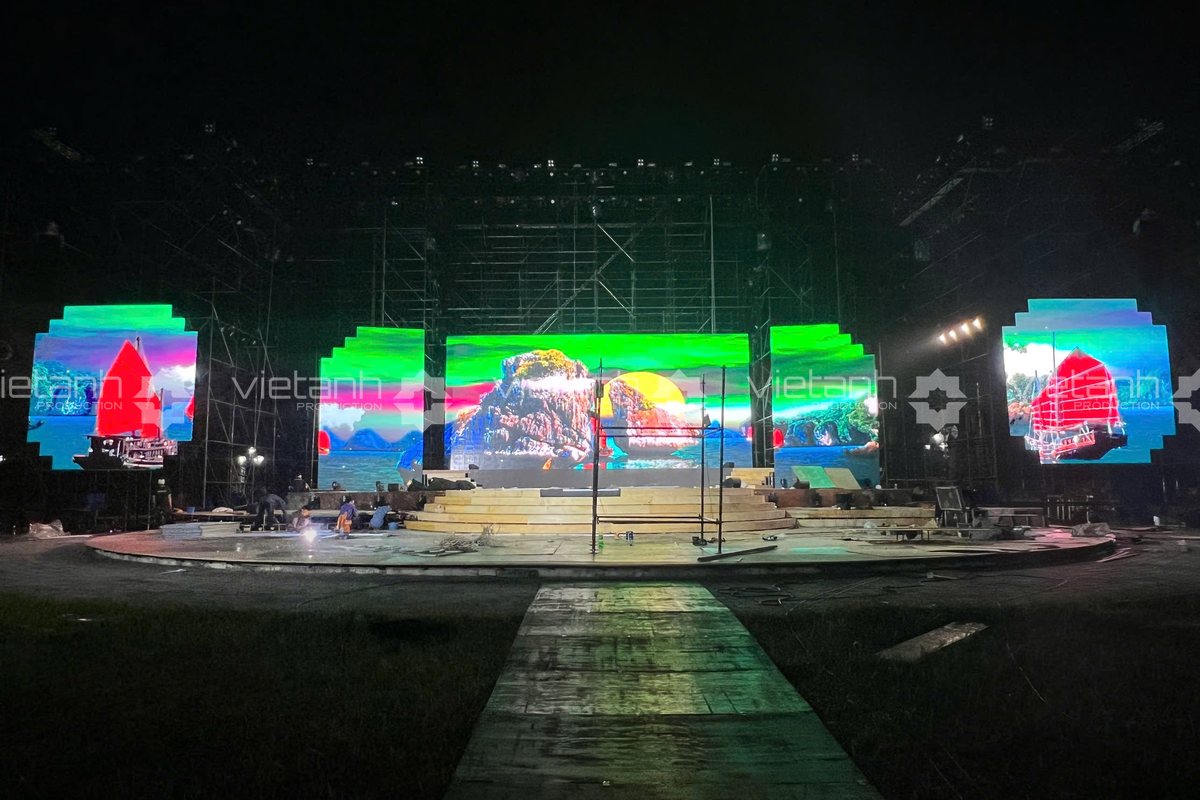 Hệ thống màn hình LED sân khấu sự kiện tại Hải Phòng