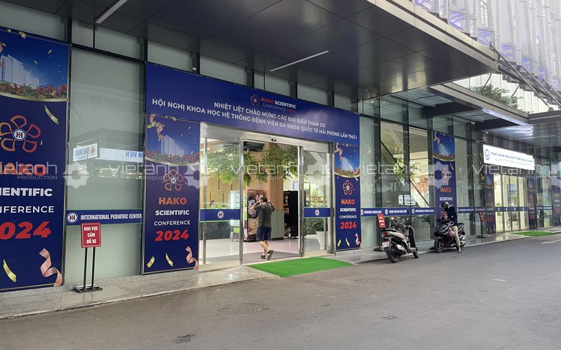 Hệ thống nhận diện lối vào Hội nghị khoa học HAKO 2024 sau khi hoàn thiện