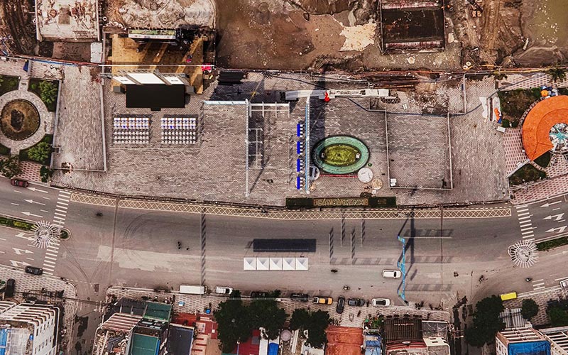 Phương án bố trí tổng mặt bằng Giải Marathon Cát Bà Amatina 2025