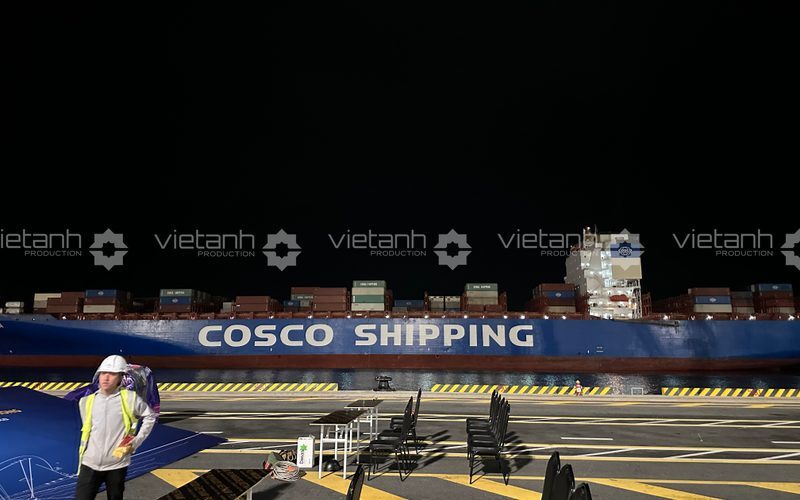 Tàu COSCO Shipping cập Cảng quốc tế HTIT tại Hải Phòng