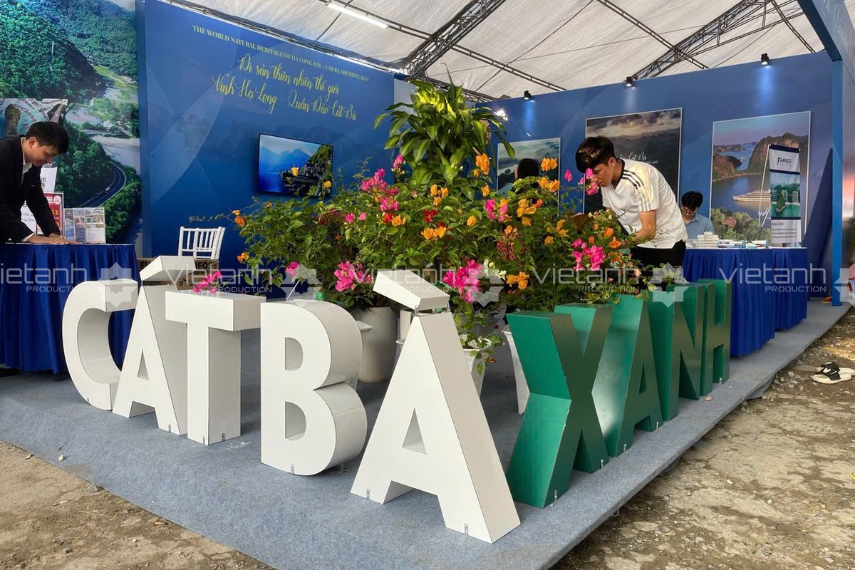 Thi công gian hàng triển lãm chủ đề Cát Bà