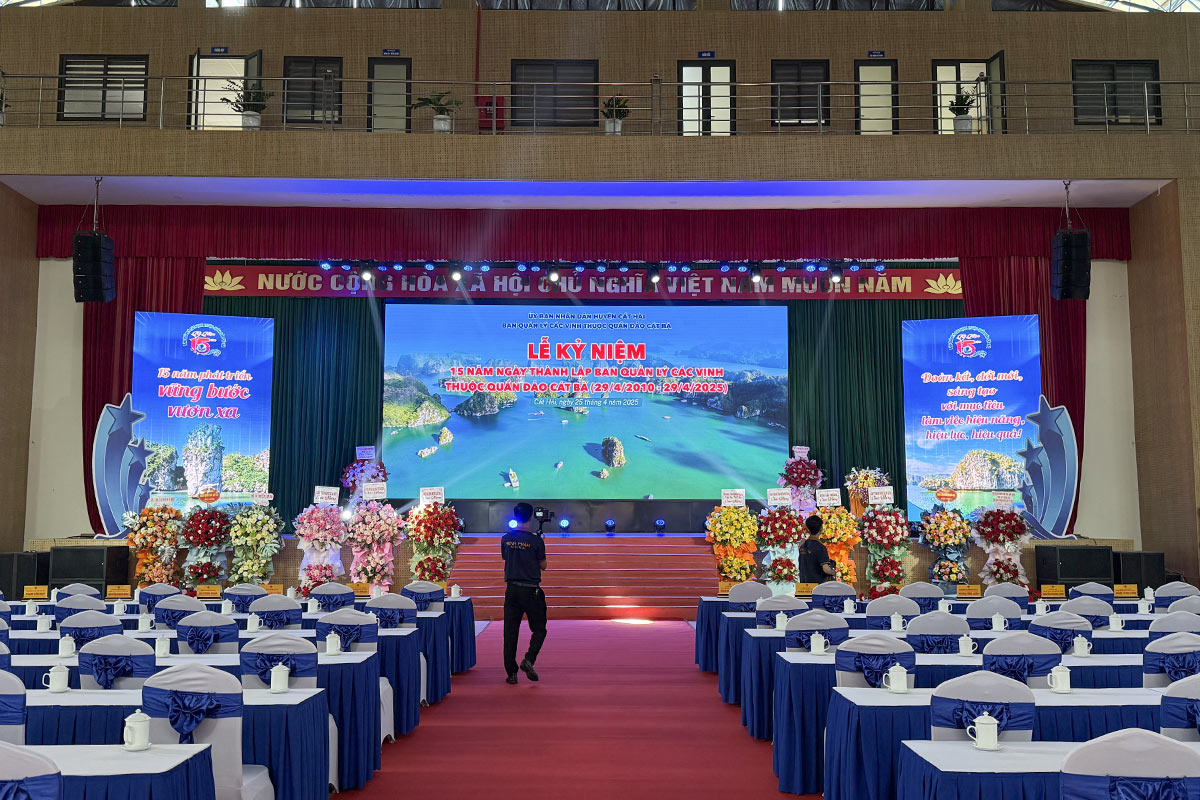 Vận hành chương trình Lễ Kỷ Niệm ở Cát Bà Hải Phòng