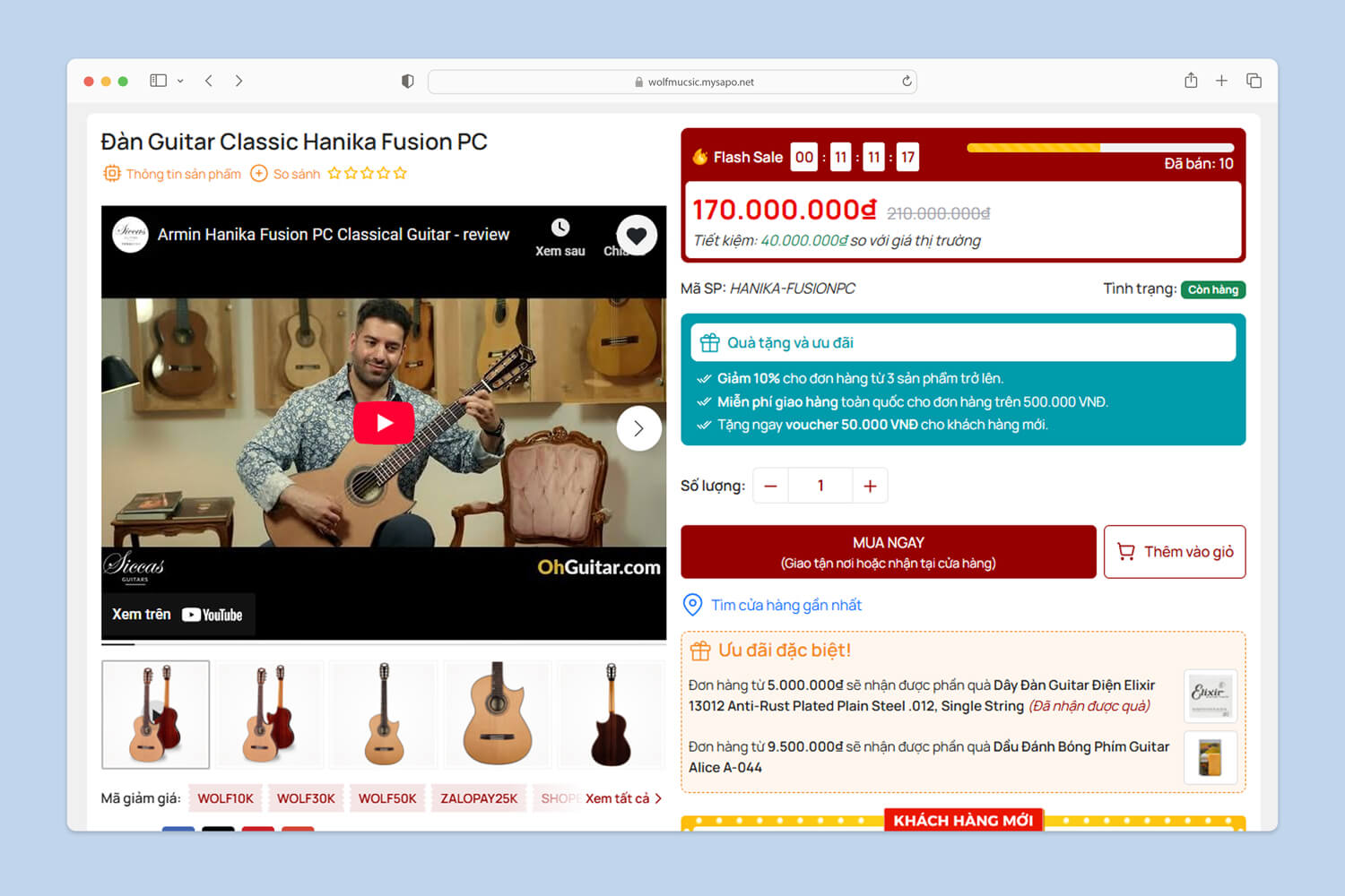 Video và Flash Sale